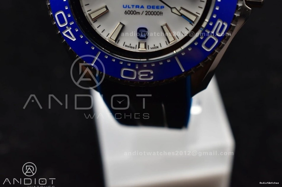 Black Versatile Ceramic Blue Best Seamaster White TF Deep 1078 Strap Ultra Edition 1:1 Bezel Rubber A 6000M SS on Dial 0821